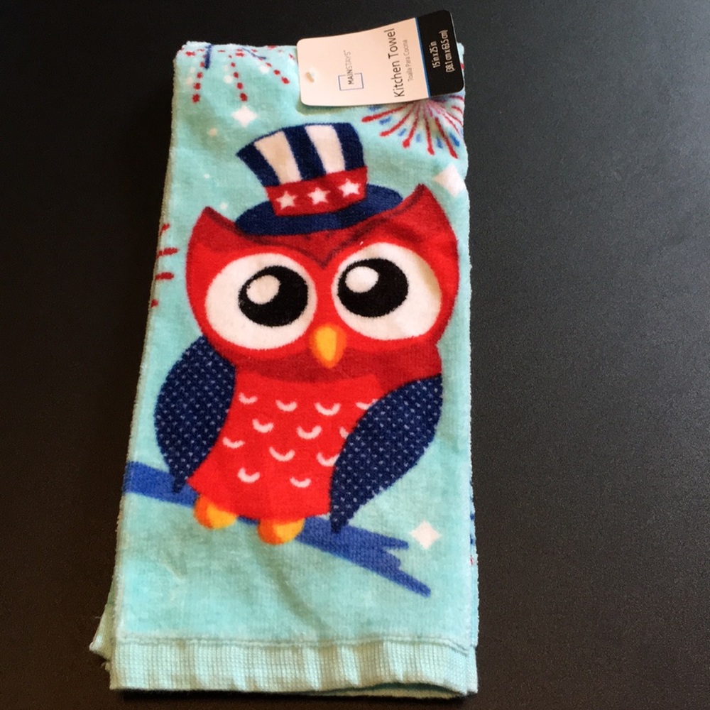 Set of four Patriotic Owl Kitchen Towels - Picture 4 of 10